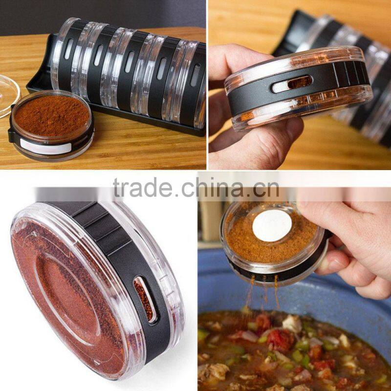 Plastic Kitchenware Spice Rack Set Of 6