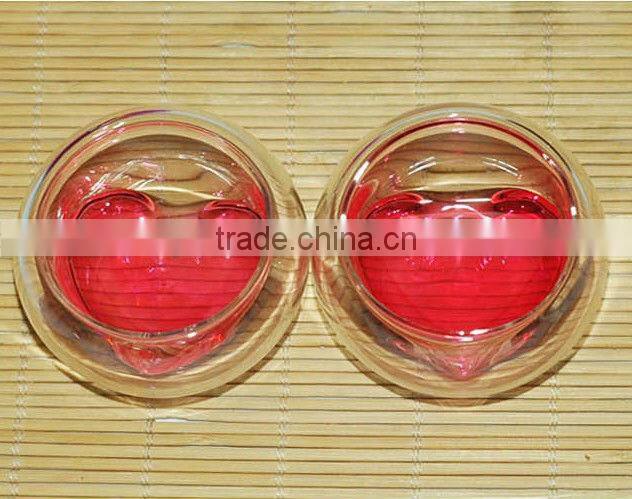 50ml double wall glass cup