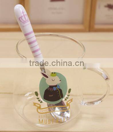 Hot deals heat resistant borosilicate glass coffee mug with handle