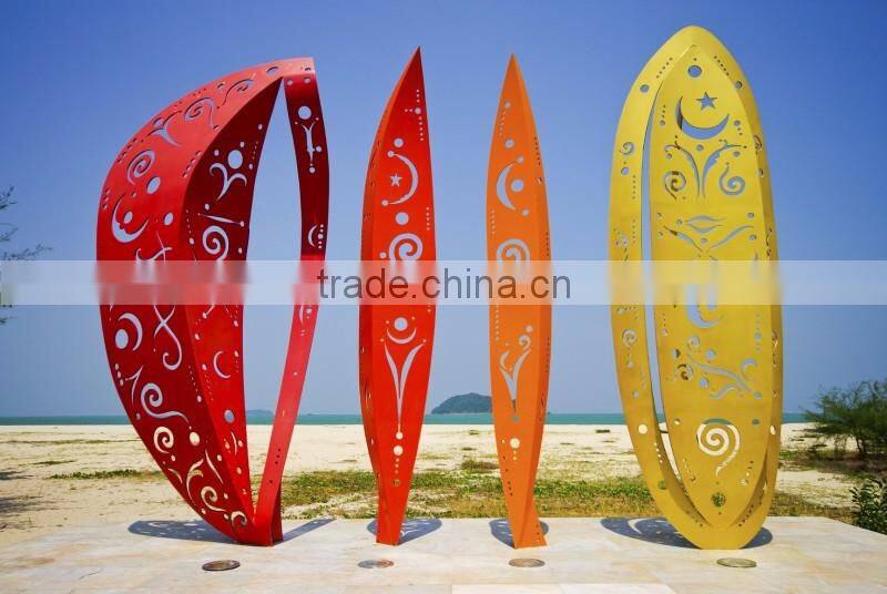 custom sculpture polished metal craft stainless steel outdoor sculpture