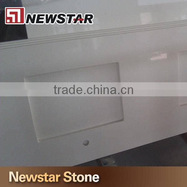 Newstar quartz Engineered stone fine grain white quartz price