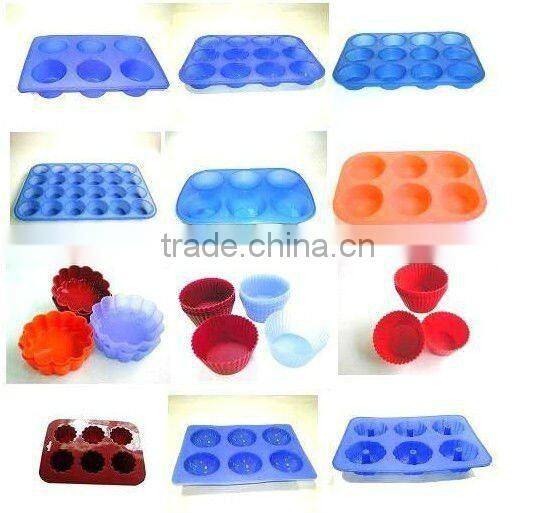 heart shaped silicone cake mould cookie cup