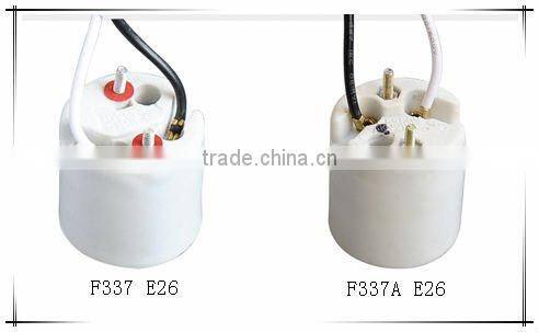 F337A E26 electrical ceramic lamp holder types