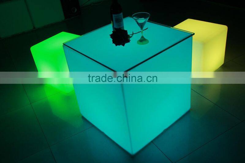 2016 new invention 3d color changing rechargable led cube