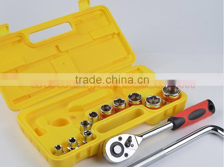 13pcs socket set ratchet wrench (1/2" ) CRV tools set for auto repair