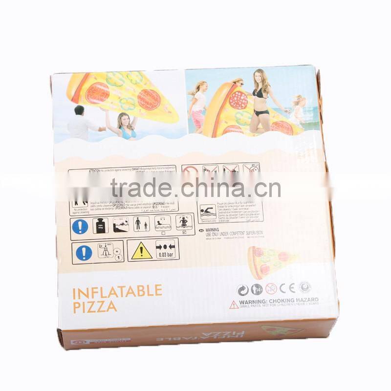 2017 hot selling leasure giant inflatable new pizza pool float outdoor swim raft water party lounge and toys for kids and adults