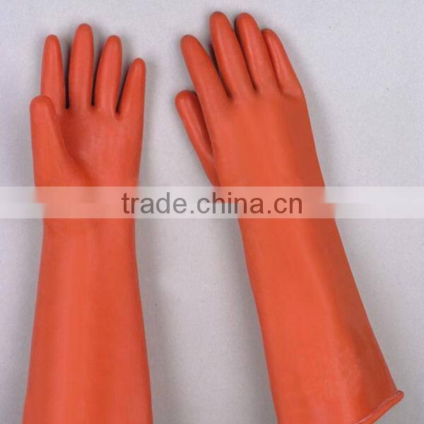black industrial rubber glove
