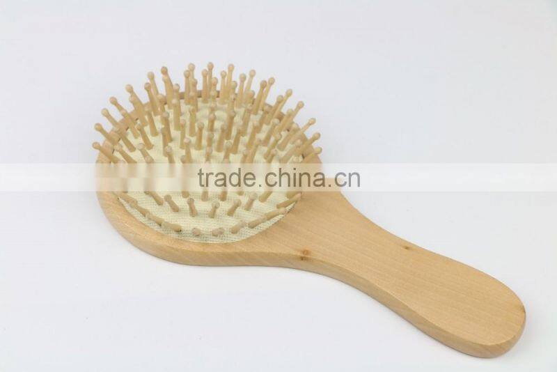2016 new style nature wooden hair brush with 103 hole