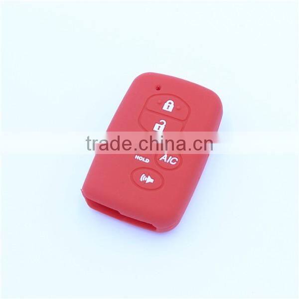 Silicone car key covers, remote key case for toyota 5 buttons