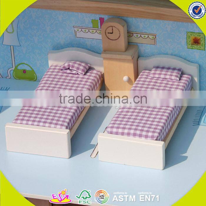 wholesale wooden dollhouse toy for children, lovely wooden dollhouse toy, popular wooden dollhouse toy for kids W06A104