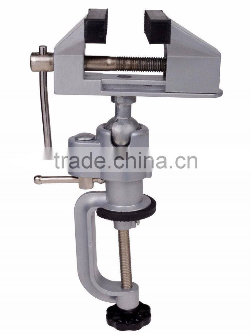 Table Bench Vise Work Bench Clamp Swivel Rotated Vice Hobby Craft Repair Tool