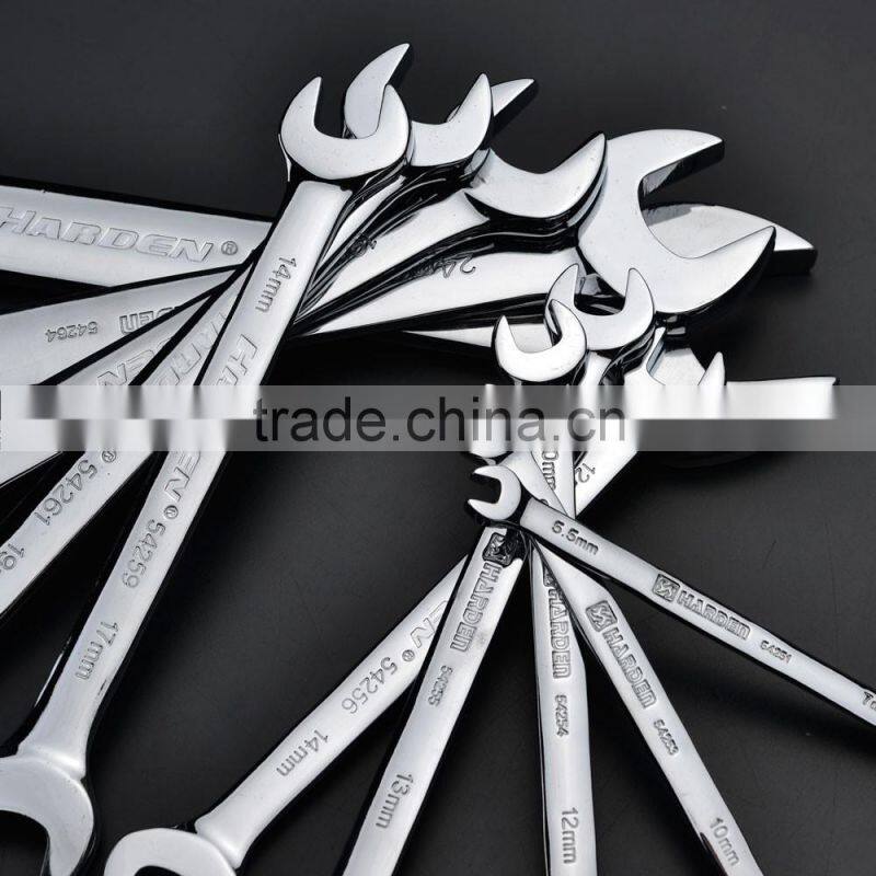 8 pcs double open -end spanner set labor saving wrench combination ratchet spanner