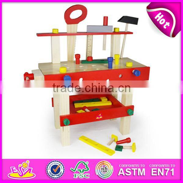 2016 hot sale baby wooden kitchen tool toy,top fashion kids wooden kitchen tool toy W03D034