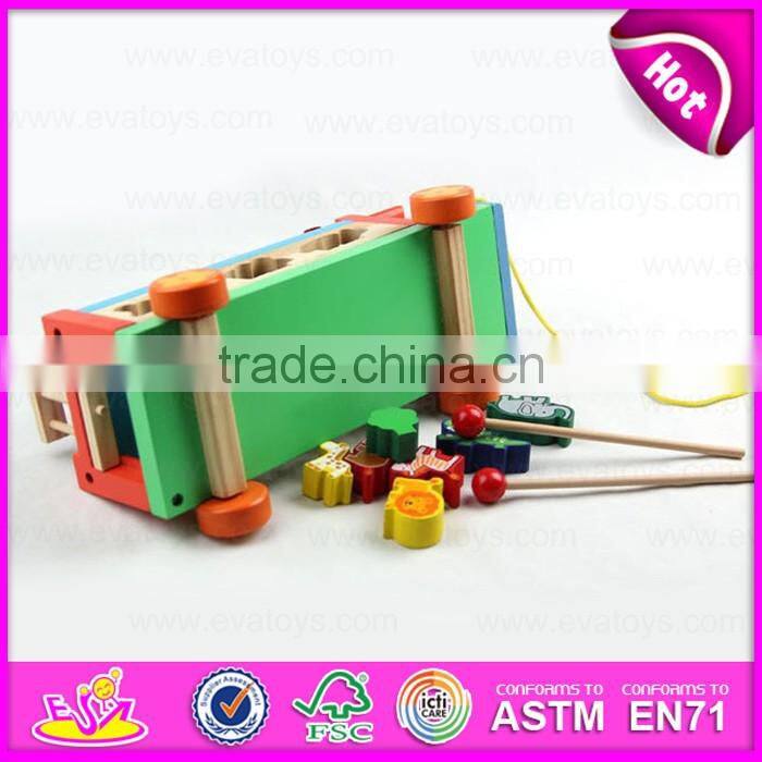 2016 hottest kids educational wooden car toy W04A214