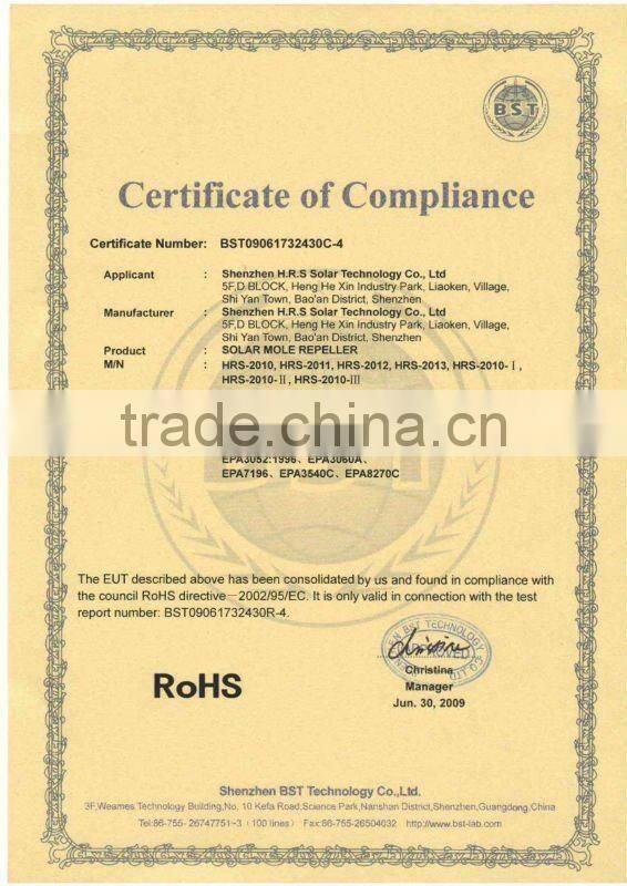 ultrasonic solar mole repeller