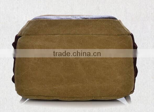 High quality canvas cheap cool backpack for students