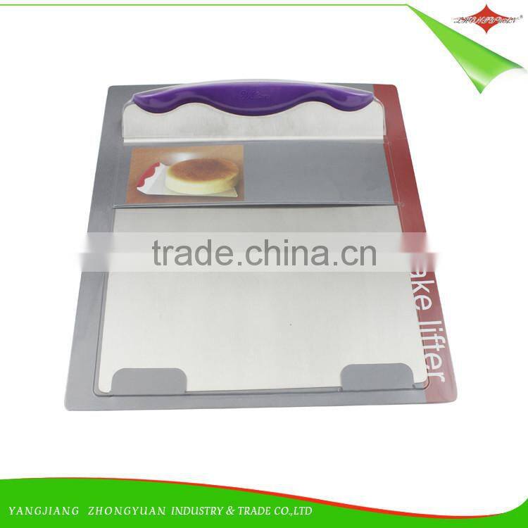 ZY-F1392 tpr handle staineless steel head cake lifter cookie spatula