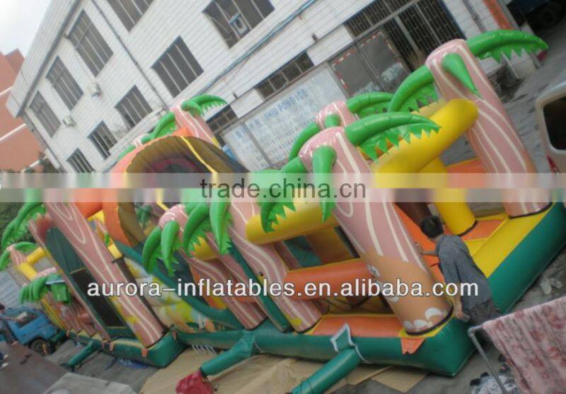 Good quality boot camp inflatable obstacle course cheap on sales
