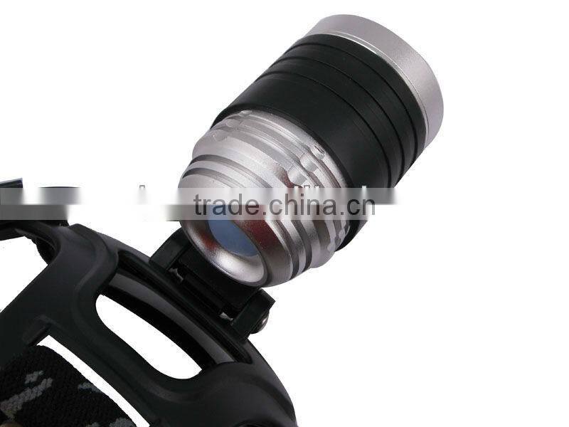 LL-6631 XML-XPE LED 3-Mode 1800LM High Powerful Rechargeable LED Headlamp