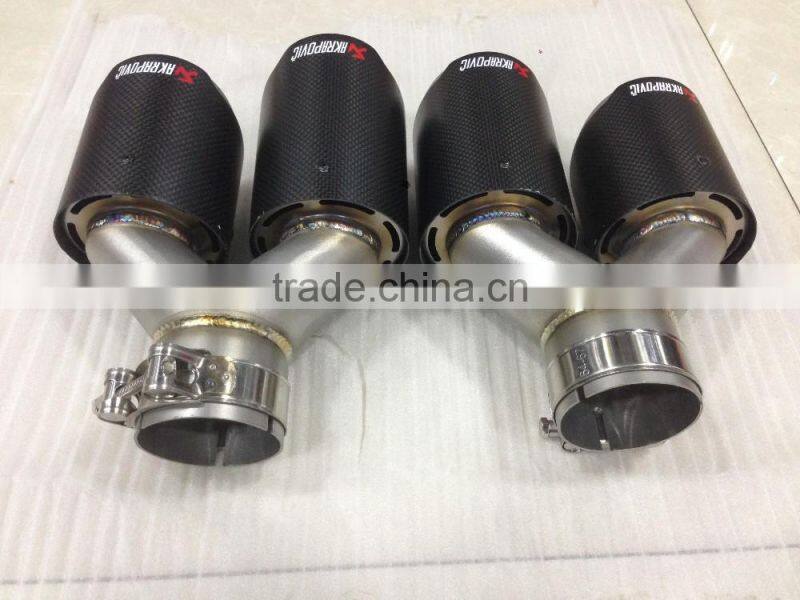 factory price akrapovic china car exhaust muffler tip Akrapovic carbon fiber exhaust tip muffler pipe