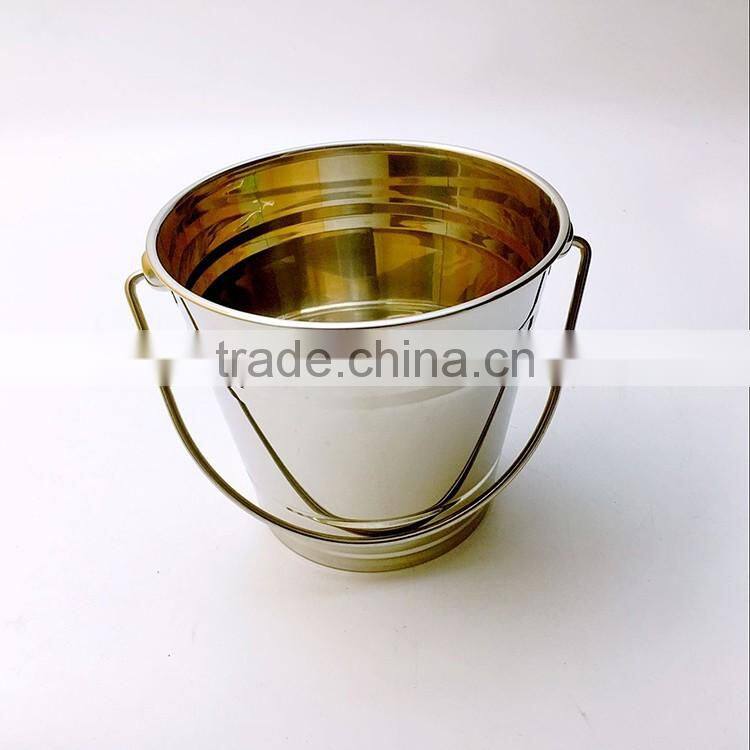 stainless steel 304 ice bucket round ice bucket