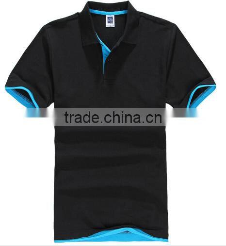 New 2016 Men Cotton Short Sleeve Sports Jerseys Polo Shirt