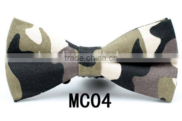New fashion men's costum bowtie britsh style camouflage bow tie