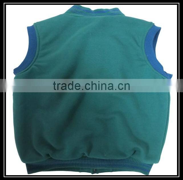 custom fleece fur vest child jacket