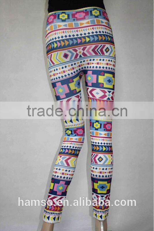 lady digital printed legging