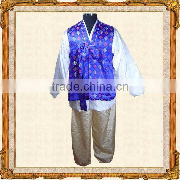 blue silk japanese style Kimono Long Sleeve 2012