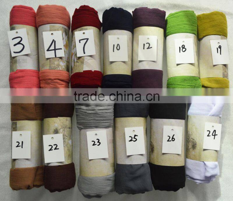 2016 hot popular plain Modal fiber voile lady soft fluffy rayon viscose scarf shawl 26colors stock