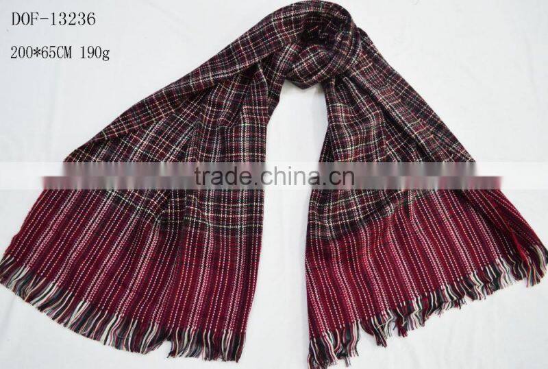 2017 winter the large high quality lady soft 100%viscose plaid shawl