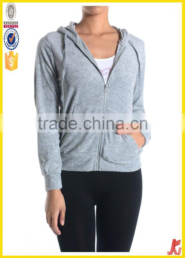 hot sale bulk plain zipper-up hoodies