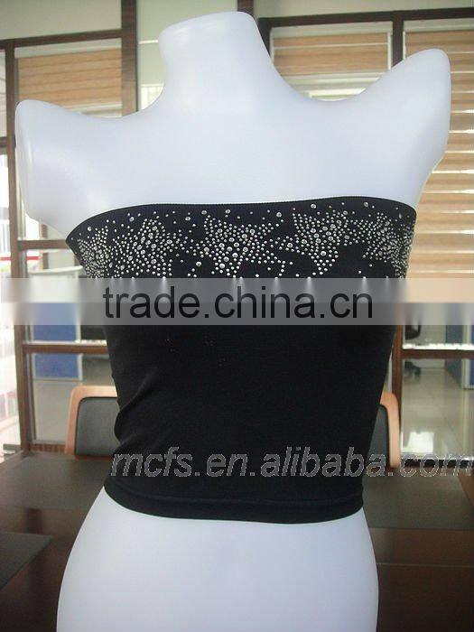 Seamless women's tube padded bra