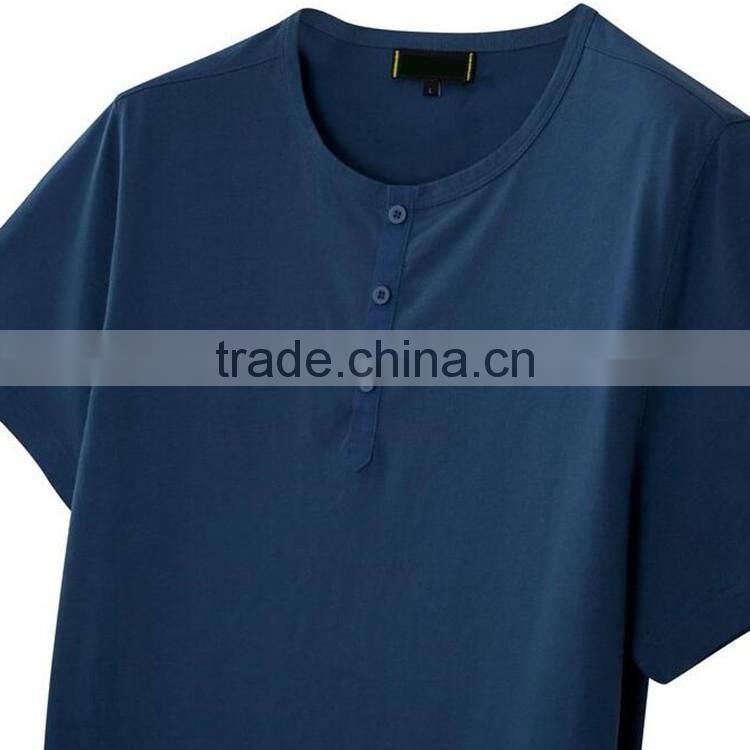 China wholesale cheap fancy design t shirt men reversible t-shirt with button