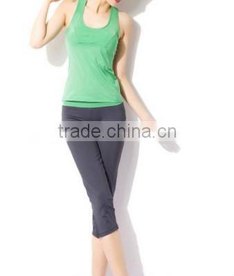 Yellow Women Aerobics Pant Yoga Clothing Body Building sport wear