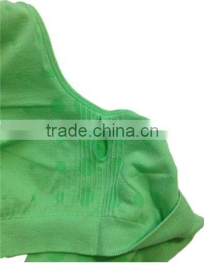 jacquard seamless sport racerback tank top with removeable pad