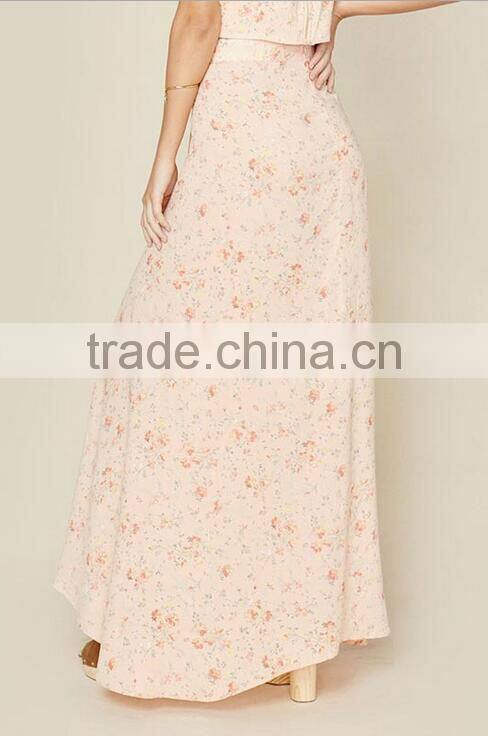 Runwaylover EY2204D Hot Sale 2017 Ladies Fashion Long Style Printed Skirt