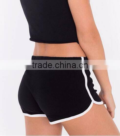 Runwaylover Custom Summer Sexy Bright Color Hot High Waist Gym Sport Women Cotton Shorts