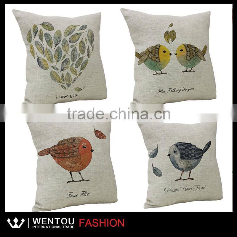 Hot sale Printed Burlap Sofa Cushion