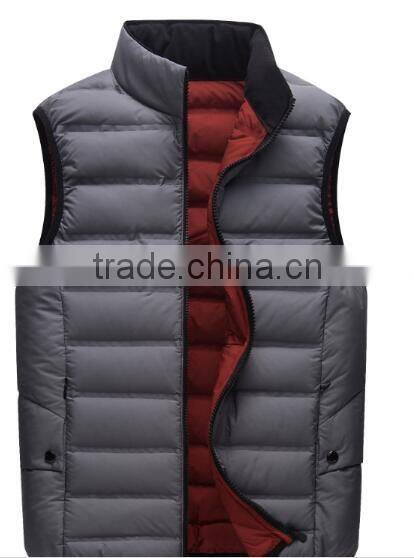 2016 man Winter Down Vest with Factory Price