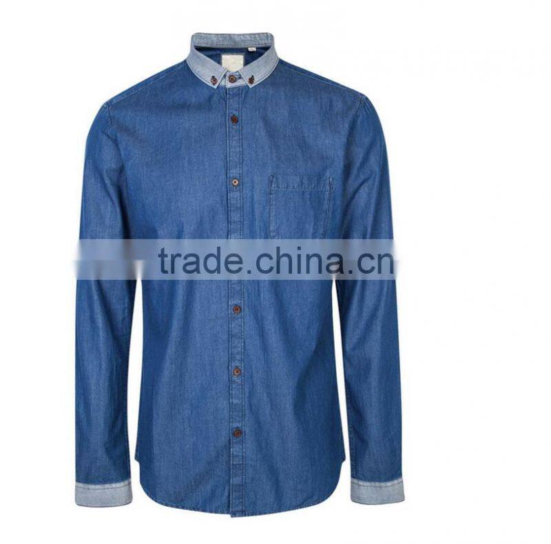 hot sale long sleeve jeans denim shirts wholesale
