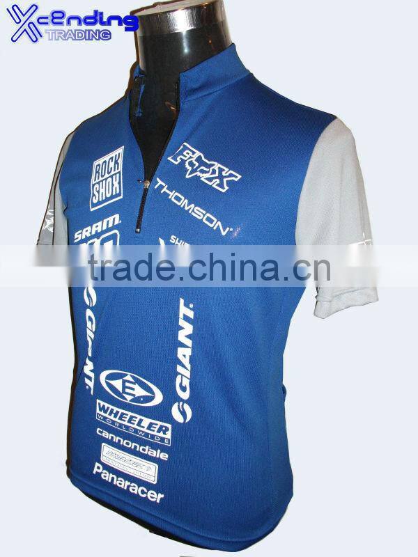 Customized dry fit printed t-shirts mandarin collar