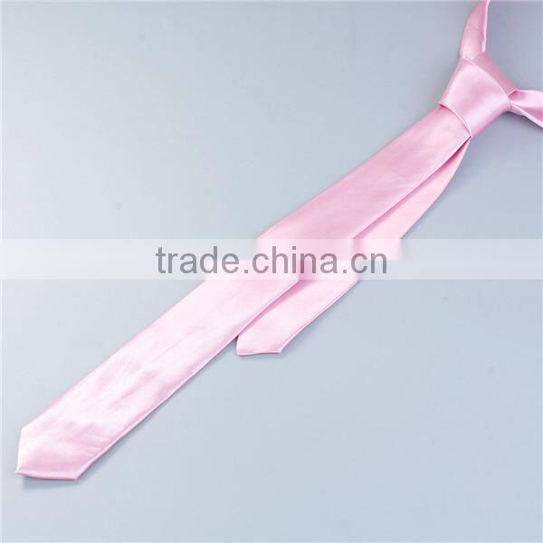High Quality Polyester Necktie Deep pink Ties Men Necktie