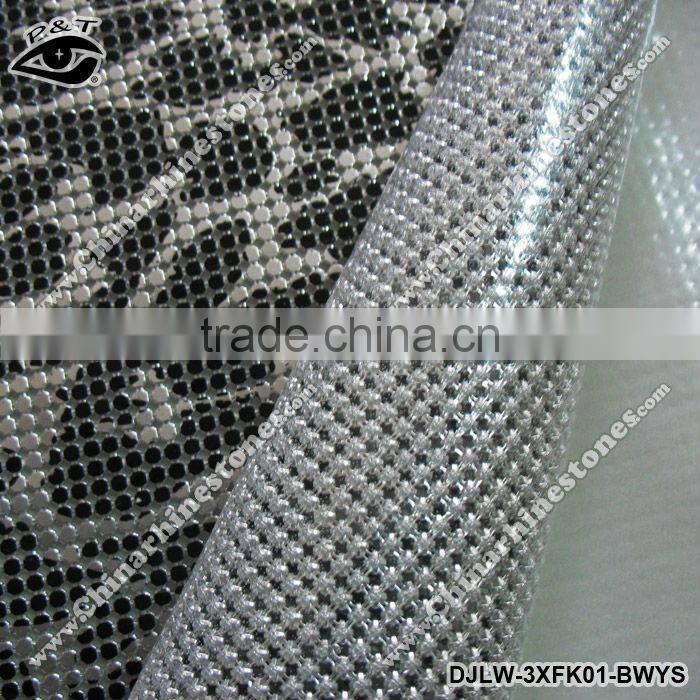 Fashionable Iron On Metal Mesh 3mm square leopard printing