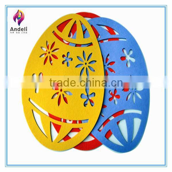 custom made non woven printed oval placemat