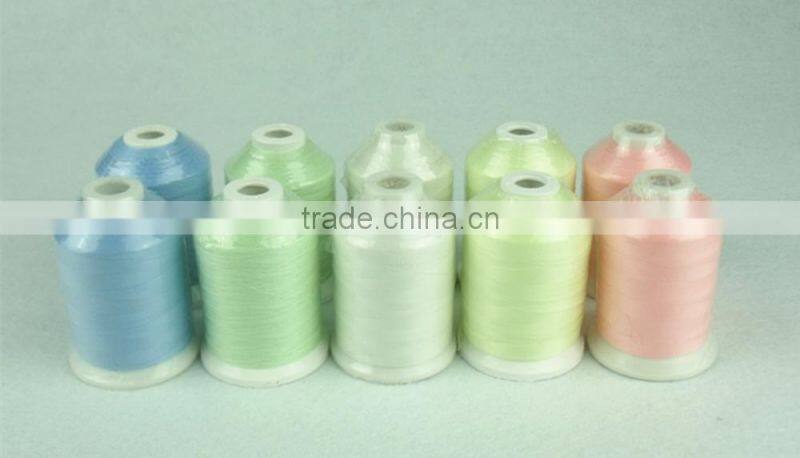 Wholesales Simthread glow in the dark embroidery thread 500m ~ 2 kgs each