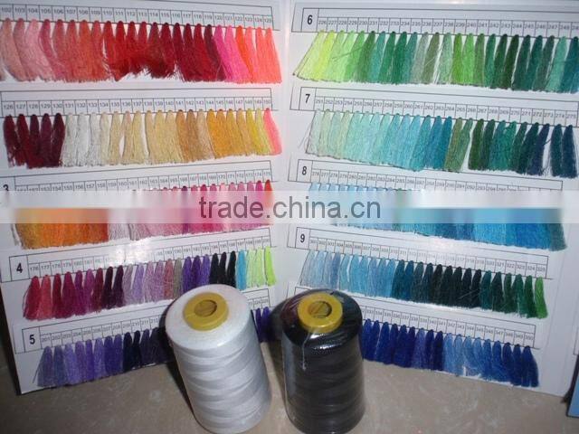 China manufacturer 100% spun polyester sewing thread 40S/2
