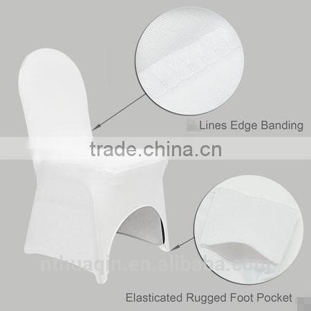 Spandex ruffled chair covers for wedding party garden