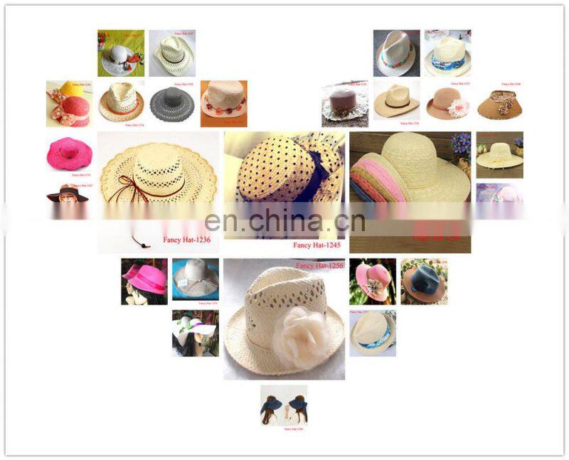 Custom Plain Hat straw for Summer cheap wholesale